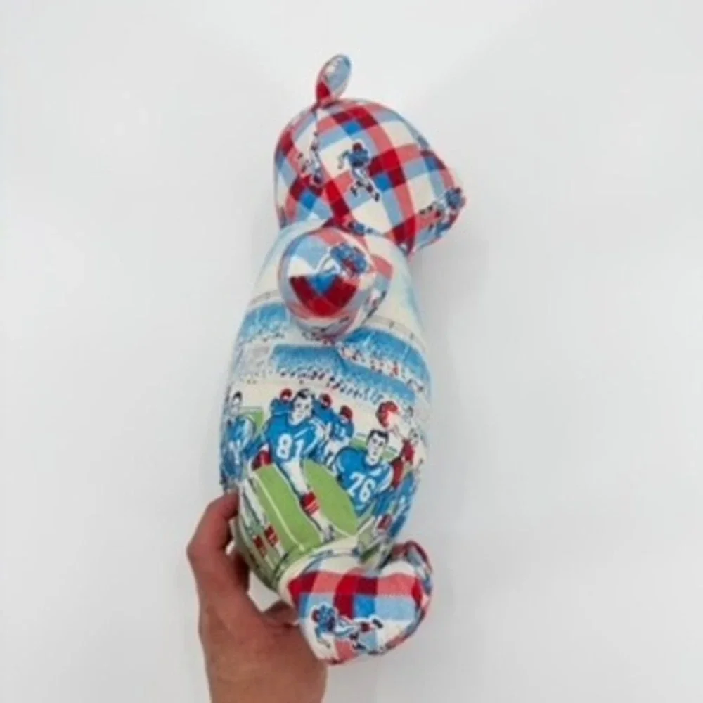 SFP Christopher Holland Brandt Football Patchwork Teddy Bear Handmade USA 14